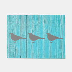 Felpudo Doormat de tres pequeño pájaros