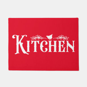 Felpudo Doormat de una granja de cocina con pollo