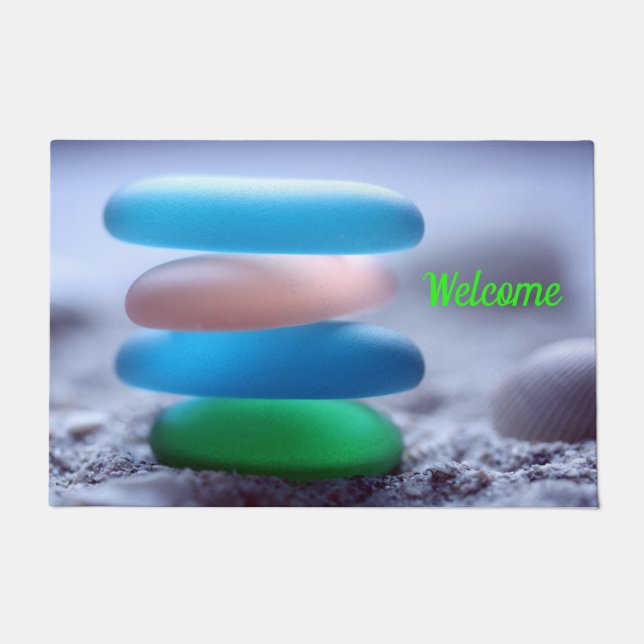 Felpudo Doormat de vidrio marino (Anverso)