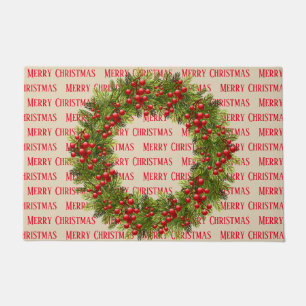 Felpudo Doormat de Wreath de vacaciones