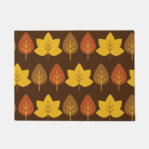 Doormat decorativo de hojas de otoño