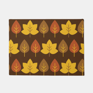 Felpudo Doormat decorativo de hojas de otoño