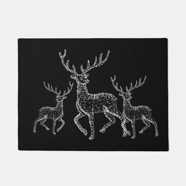 Felpudo Doormat-Deer de vacaciones (Anverso)