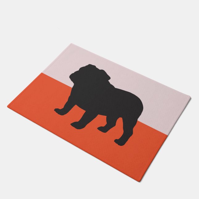 Felpudo Doormat del bulldog del SNORT (Angular)