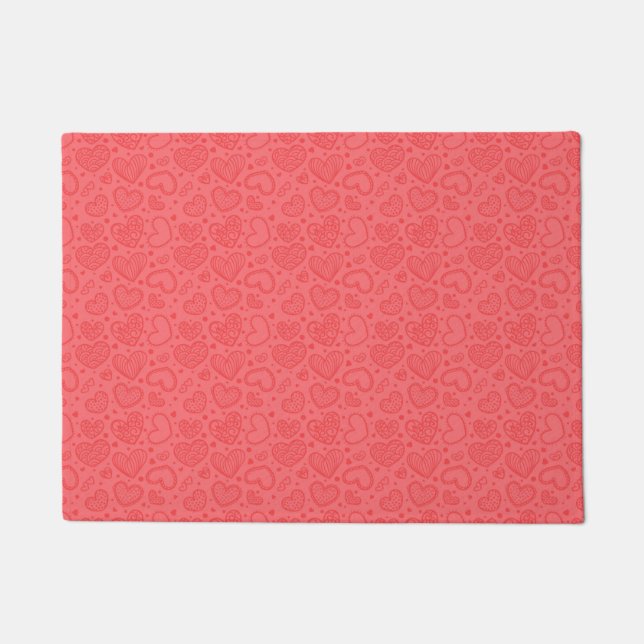 Felpudo Doormat del corazón - Amor (Anverso)