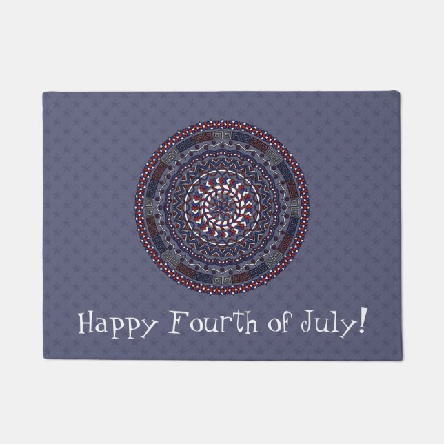 Felpudo Doormat del Día de la Independencia (Anverso)