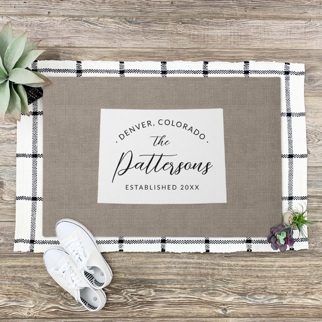 Felpudo Doormat del estado de Monograma de la familia Colo (Subido por el creador)