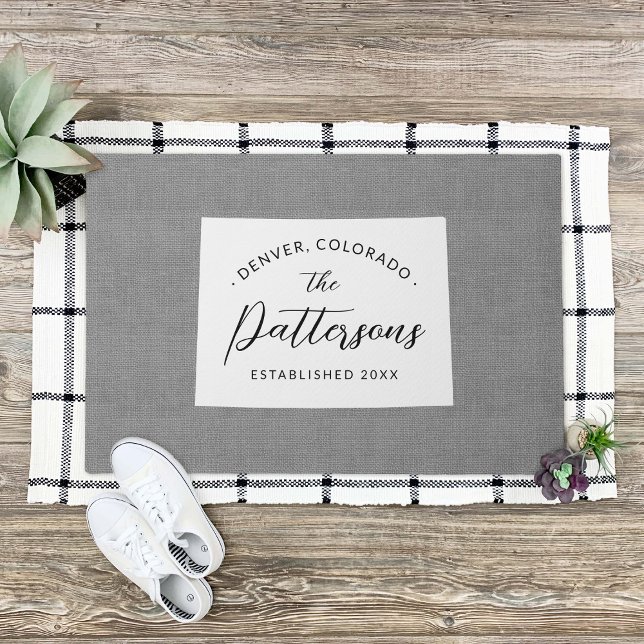 Felpudo Doormat del estado de Monograma de la familia Colo (Subido por el creador)