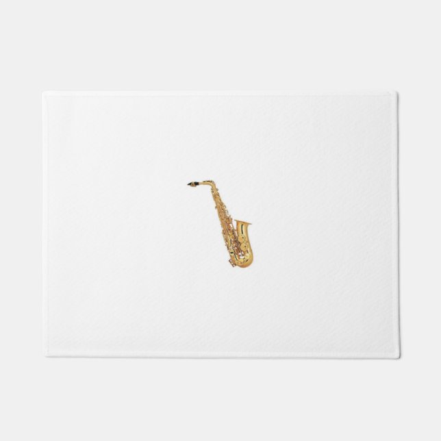 FELPUDO ***DOORMAT DEL JUGADOR DE SAXOPHONE *** (Anverso)