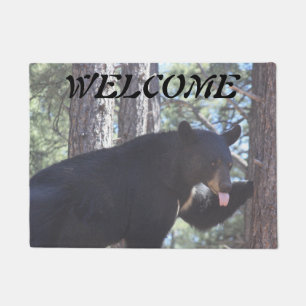 Felpudo Doormat del oso negro