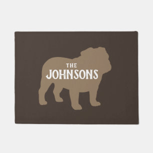 Felpudo Doormat del perro de Bulldog Personalizado de silu
