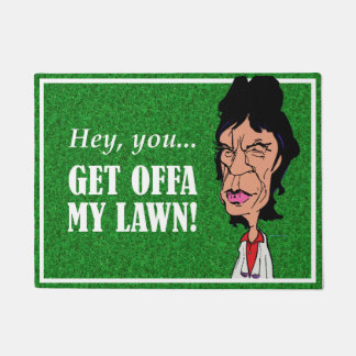 Felpudo Doormat del rock-and-roll del dibujo animado