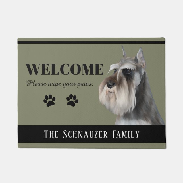 Felpudo Doormat del Schnauzer (Anverso)