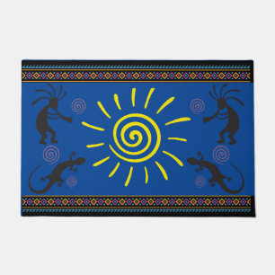 Felpudo Doormat del suroeste de Sun Kokopelli