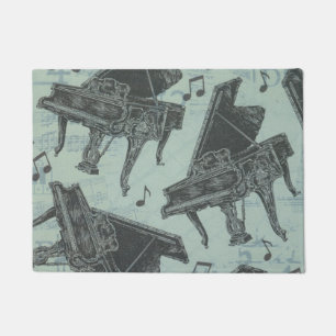Felpudo Doormat del tema de la música del modelo de la