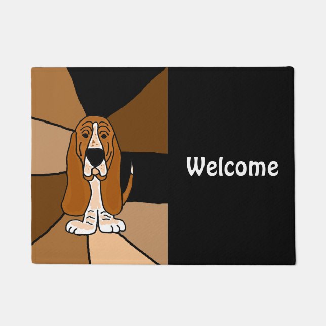 Felpudo Doormat divertido de la recepción del perro de (Anverso)