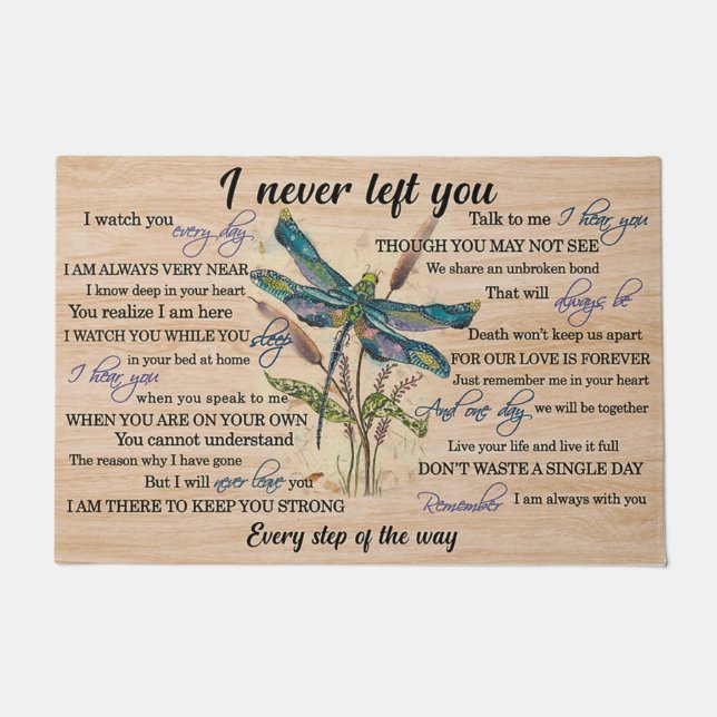 Felpudo Doormat, Dragonfly Lover Mat (Anverso)