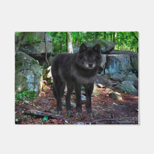 Felpudo Doormat "El lobo negro"
