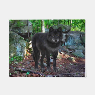 Felpudo Doormat "El lobo negro"
