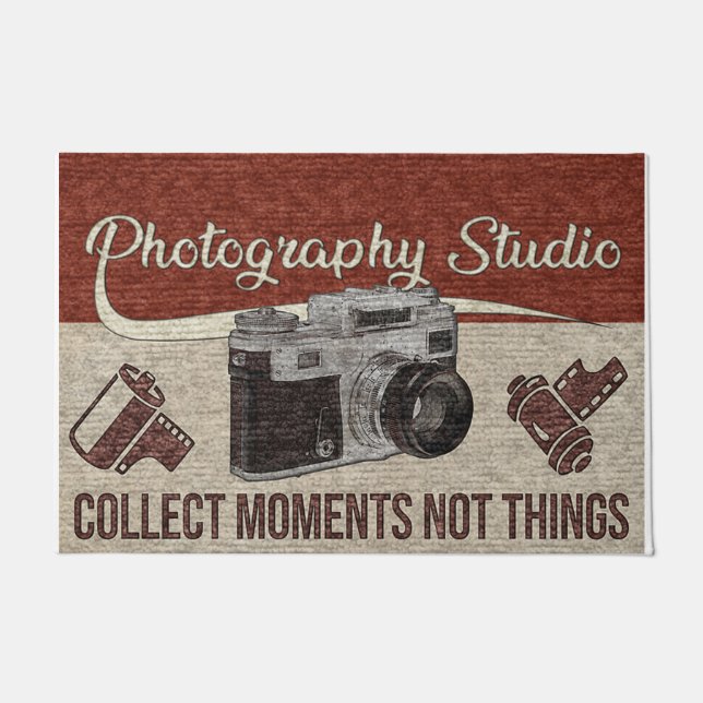 Felpudo Doormat, estudio de fotografía, regalo de fotógraf (Anverso)