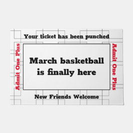 Felpudo Doormat, Fiesta de baloncesto con soporte de marzo