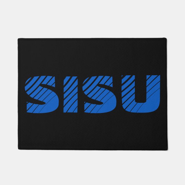 Felpudo Doormat finlandés SISU (negro) (Anverso)