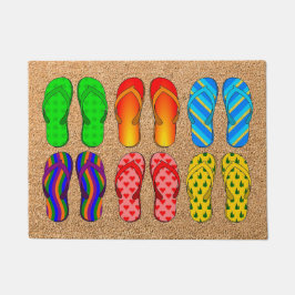 Felpudo Doormat Flip-Flops de playa