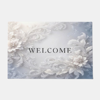 Felpudo Doormat Floral Blanca Flourish