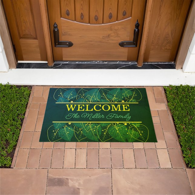 Felpudo Doormat floral personalizado (Exterior)