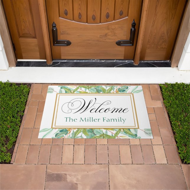Felpudo Doormat floral personalizado (Exterior)