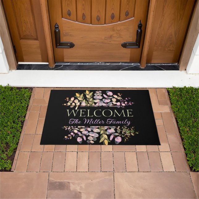 Felpudo Doormat floral personalizado (Exterior)