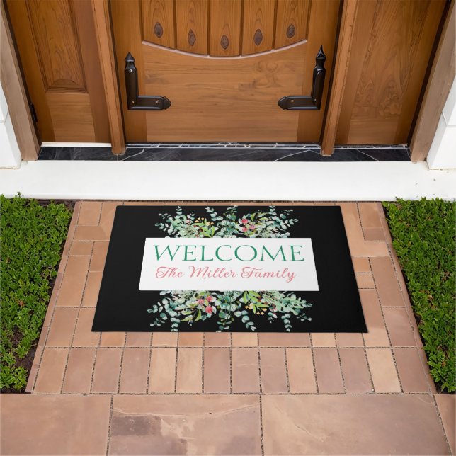 Felpudo Doormat floral personalizado (Exterior)