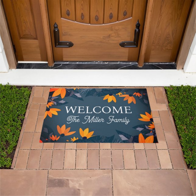Felpudo Doormat floral personalizado (Exterior)