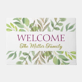 Felpudo Doormat floral personalizado