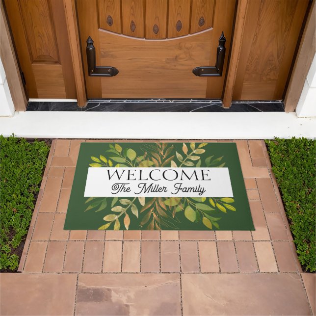 Felpudo Doormat floral personalizado (Exterior)