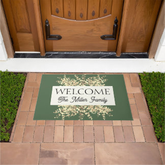 Felpudo Doormat floral personalizado