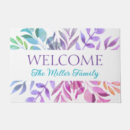 Felpudo Doormat floral personalizado