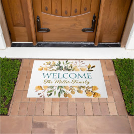 Felpudo Doormat floral personalizado