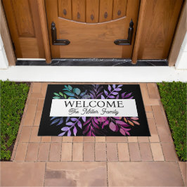 Felpudo Doormat floral personalizado