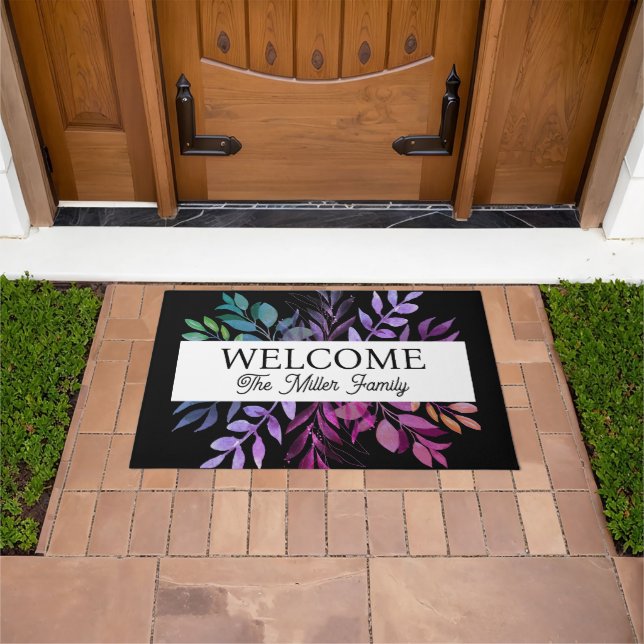 Felpudo Doormat floral personalizado (Exterior)