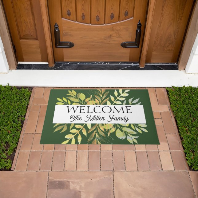 Felpudo Doormat floral personalizado (Exterior)