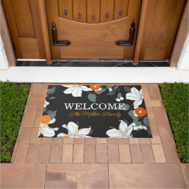 Felpudo Doormat floral personalizado