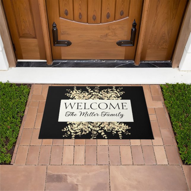 Felpudo Doormat floral personalizado (Exterior)
