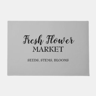 Felpudo Doormat, florista del mercado de las flores fresca