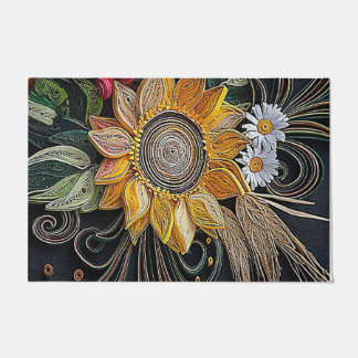 Felpudo Doormat For Garden, Trendy Flower Mat