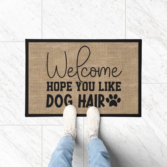 Felpudo Doormat gracioso de bienvenida para perros que ado (Interior)