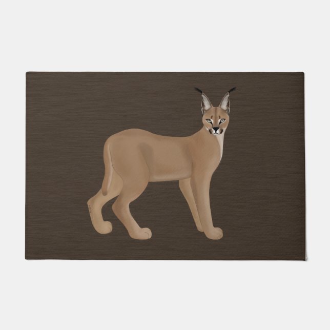 Felpudo Doormat grande caracal (Anverso)