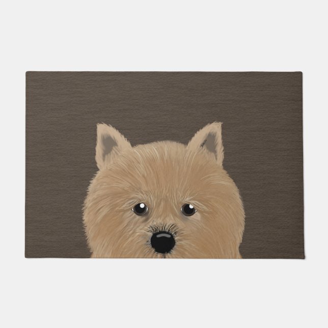 Felpudo Doormat grande de Norwich Terrier (Anverso)