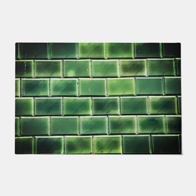 Felpudo Doormat Green Tiles (Anverso)