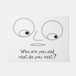 Felpudo Doormat grosero del diseño hilarante de la cara